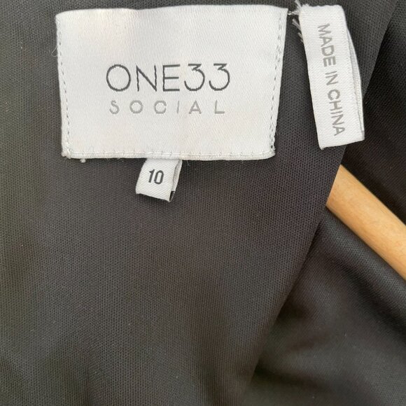 One 33 Social Gold Mini Dress Size 10 US - Picture 13 of 13